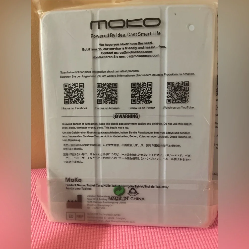 Set Of 4 Cases for iPad Pro 11 2021 10in Model Smart Cover Sky Blue - New Sealed